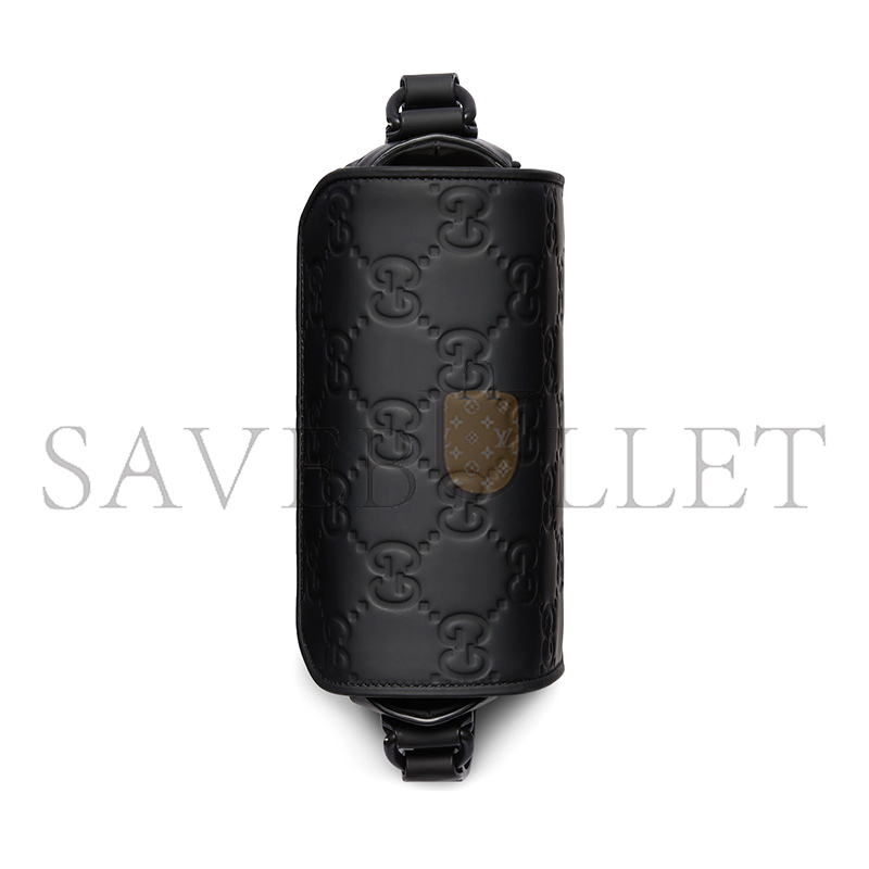 GUCCI GG RUBBER-EFFECT MINI BAG 794062 (17.5*11*6.5cm)